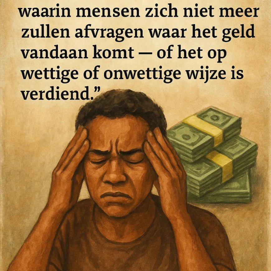 Als geld de ziel stil maakt