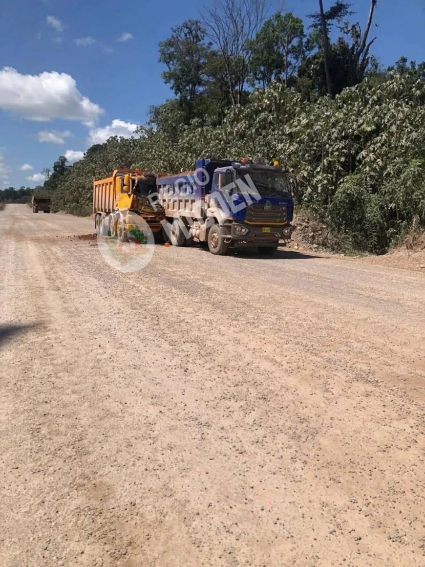 Stofwolk leidt tot aanrijding twee trucks in Brokopondo: vrachtwagenchauffeur overlijdt ter p