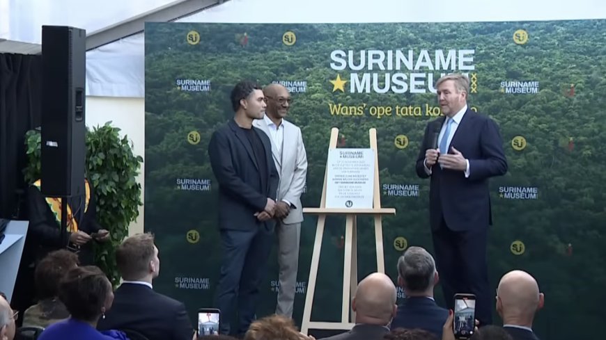 Koning Willem-Alexander opent Suriname Museum in Amsterdam