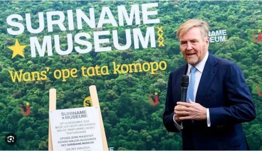 Koning opent Suriname Museum in Amsterdam op dag van 50 jaar Srefidensi