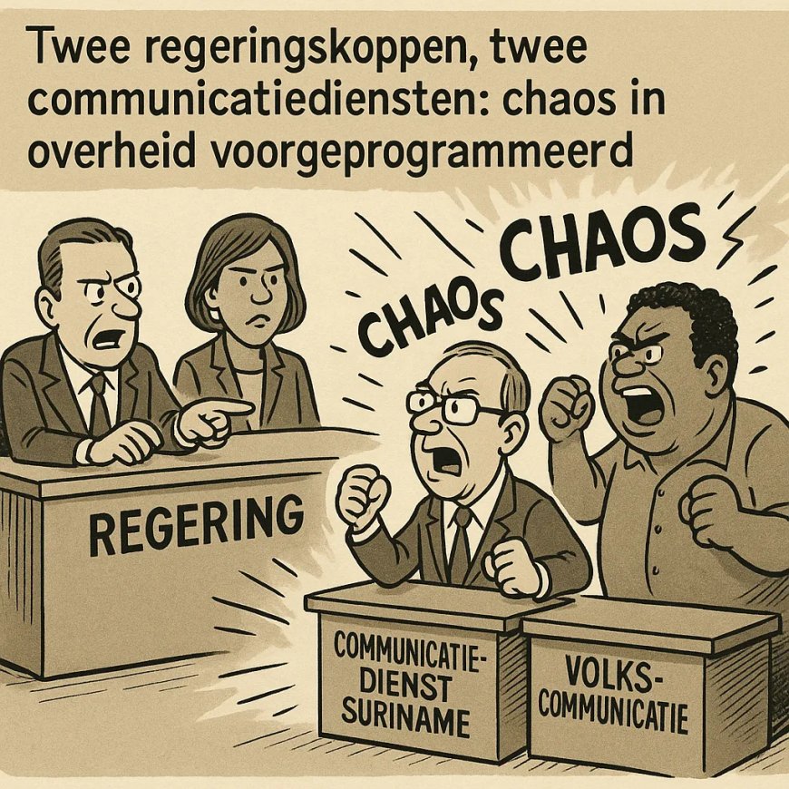 Twee regeringskoppen, twee communicatiediensten: chaos in overheid voorgeprogrammeerd