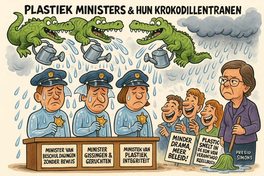 Ministers die krokodillentranen storten – De politiek wordt een toneelstuk