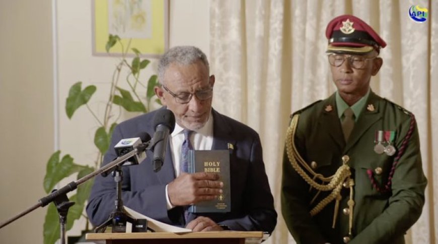 Godwin Friday beëdigd als nieuwe premier van Saint Vincent en de Grenadines na historische ve