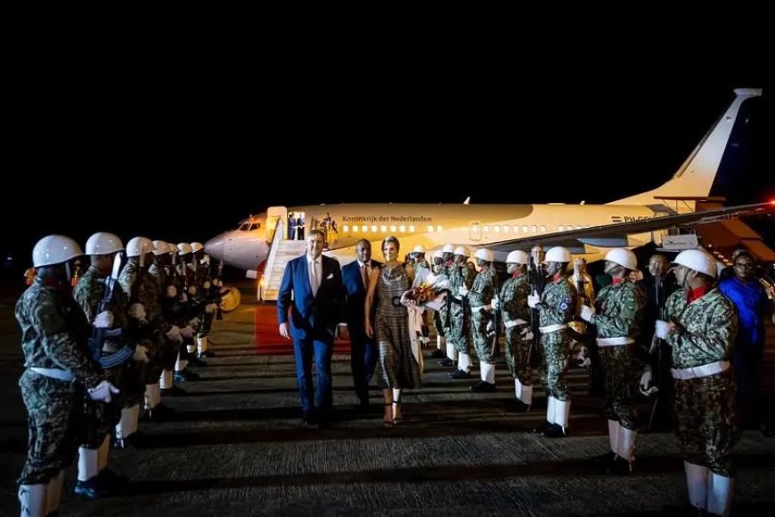 Koninklijk paar arriveert voor driedaags bezoek aan suriname.