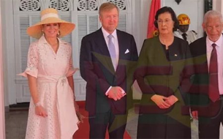 President Simons ontvangt koning Willem-Alexander en koningin Máxima