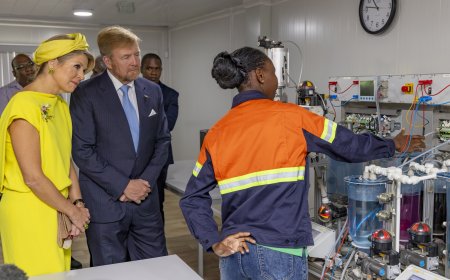 Koning en koningin bezoeken vernieuwd NATIN