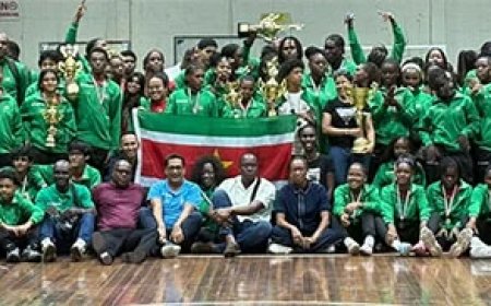 Suriname kroont zich tot kampioen van Inter Guyanese Spelen 2025