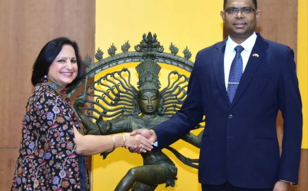 Ambassadeur Hardien neemt afscheid van functionarissen in New Delhi