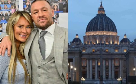Conor McGregor getrouwd in historische kerk in Vaticaanstad