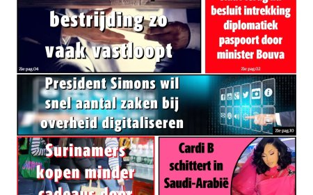 Dagblad Suriname, donderdag 18 december 2025
