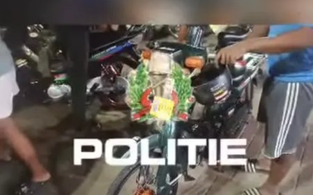 24 bromfietsen en 1 motor van ordeverstoorders op Indira Gandhiweg in beslag genomen