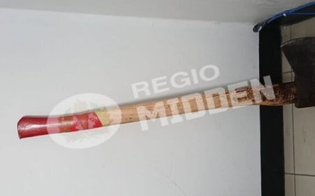 Dronken man valt echtgenote aan met bijl