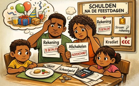 Leven met schulden in januari