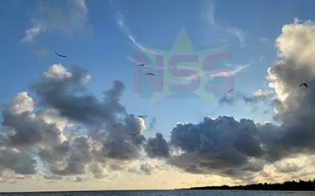 Gedeeltelijk zonnig met kans op een bui