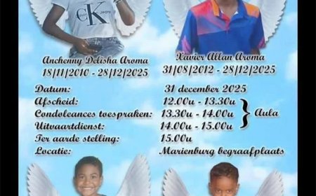 Oudejaarsdag in Commewijne: afscheid van kinderen Aroma