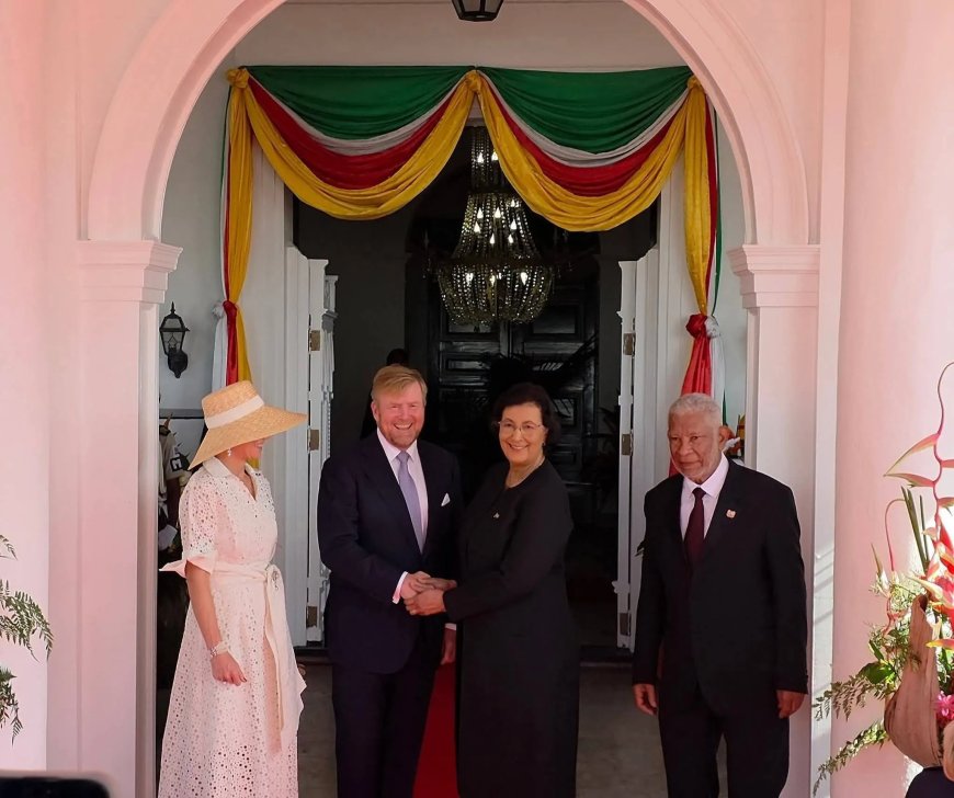 Warme ontvangst koning Willem-Alexander en koningin Maxima op presidentieel paleis