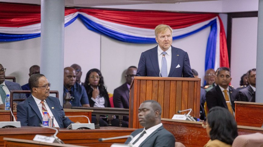 Willem-Alexander: Suriname en Nederland kunnen niet om gedeeld verleden heen