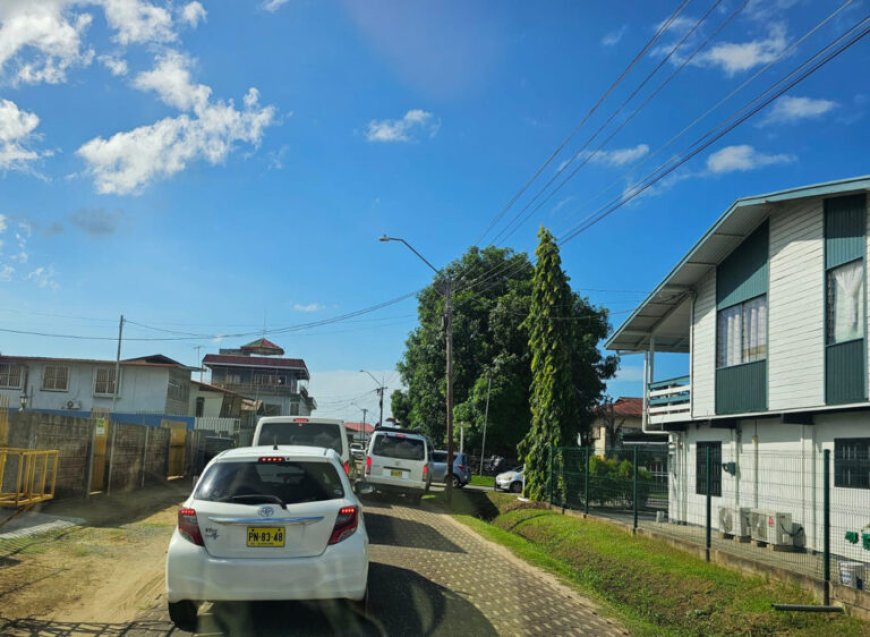 Verkeerschaos treft centrum Paramaribo door veiligheidszone