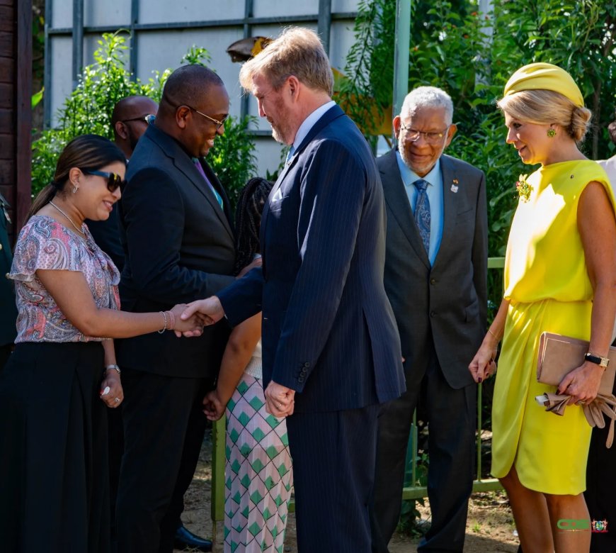 Kindermuseum Villa Zapakara krijgt hoog bezoek van koninklijk- en presidentieel paar