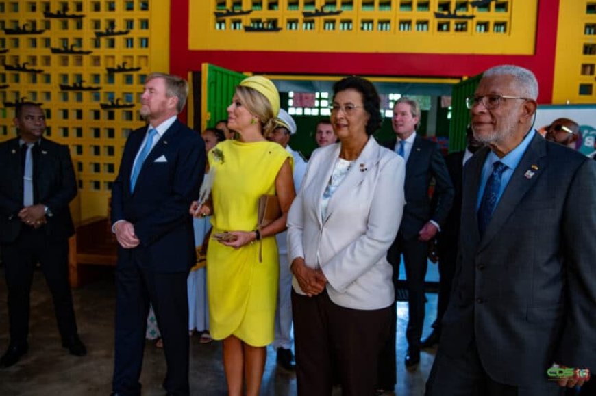 Kindermuseum Villa Zapakara krijgt hoog bezoek van Koninklijk en presidentieel paar