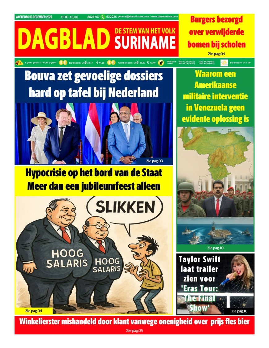 Dagblad Suriname, woensdag 3 december 2025