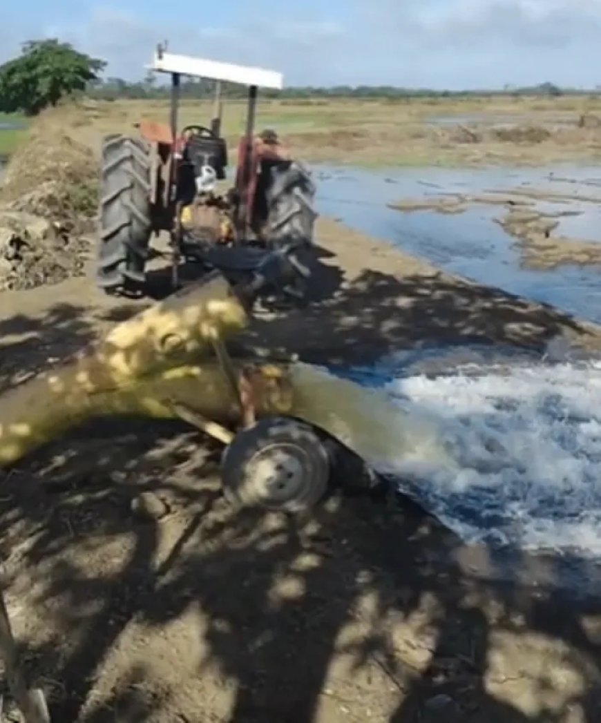 Aanvoer irrigatiewater voor padieinzaai vanuit Wakay stagneert wegen brandstofgebrek