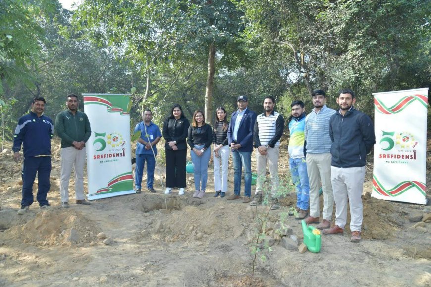Surinaamse ambassade in New Delhi sluit Srefidensi-viering af met planten van 50 bomen