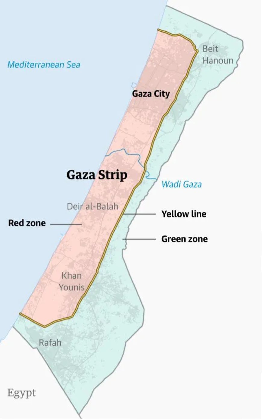 Palestijnen samengedrukt in smalle kuststrook door nieuwe Israëlische ‘gele lijn’ ✦