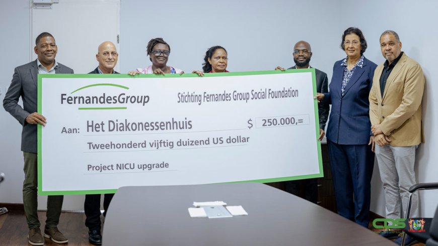 Fernandes Social Foundation doneert euro 250.000 voor renovatie couveuse-afdeling Diakonessen