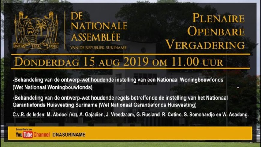 Nationaal Woningbouwfonds officieel van start met SRD 20 miljoen