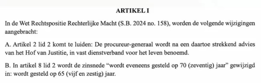 Ingrijpende wijzigingen wet over leeftijd en leiding OM