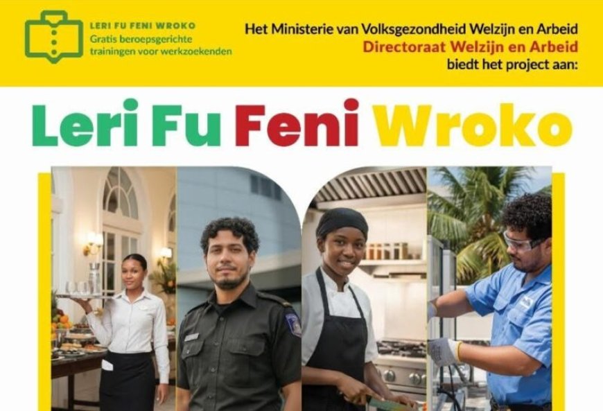 Officiële start gratis trainingen voor werkzoekenden via ‘Leri fu feni wroko’