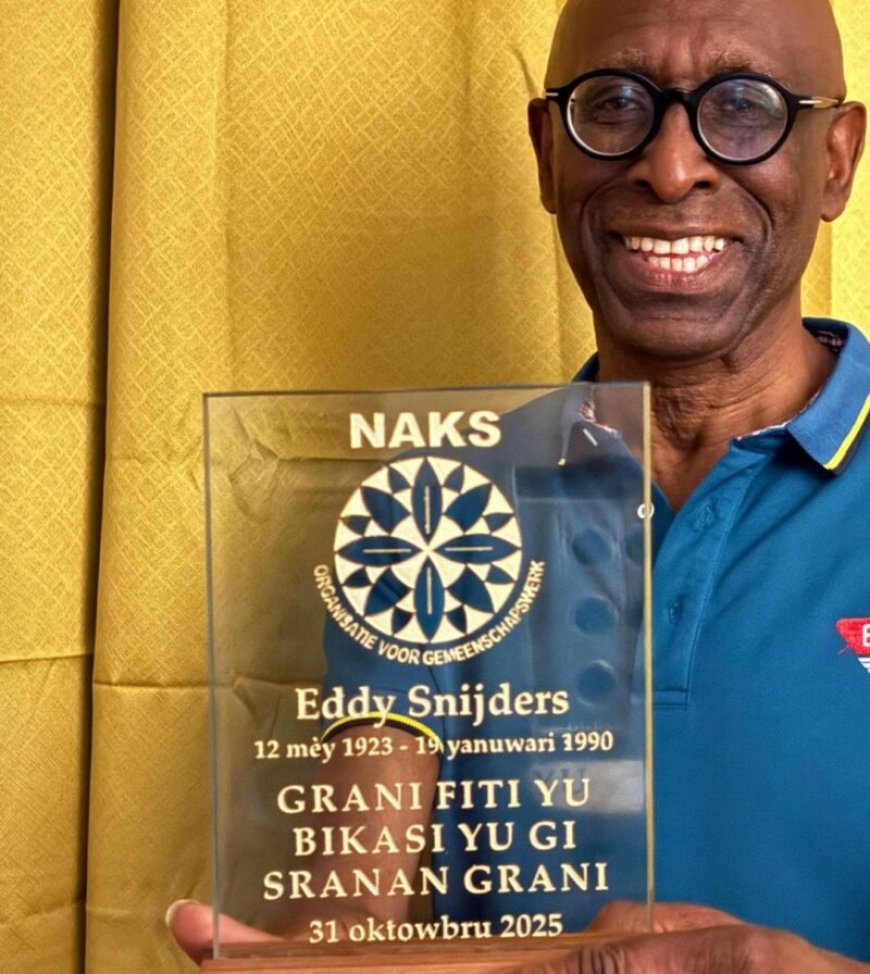 Postume award voor Eddy Snijders