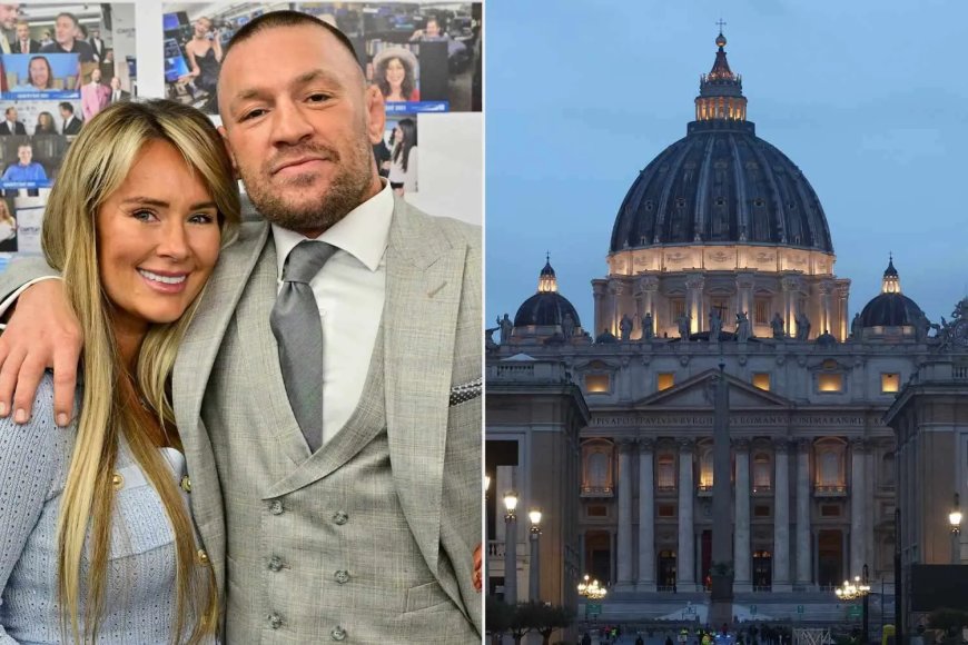 Conor McGregor getrouwd in historische kerk in Vaticaanstad