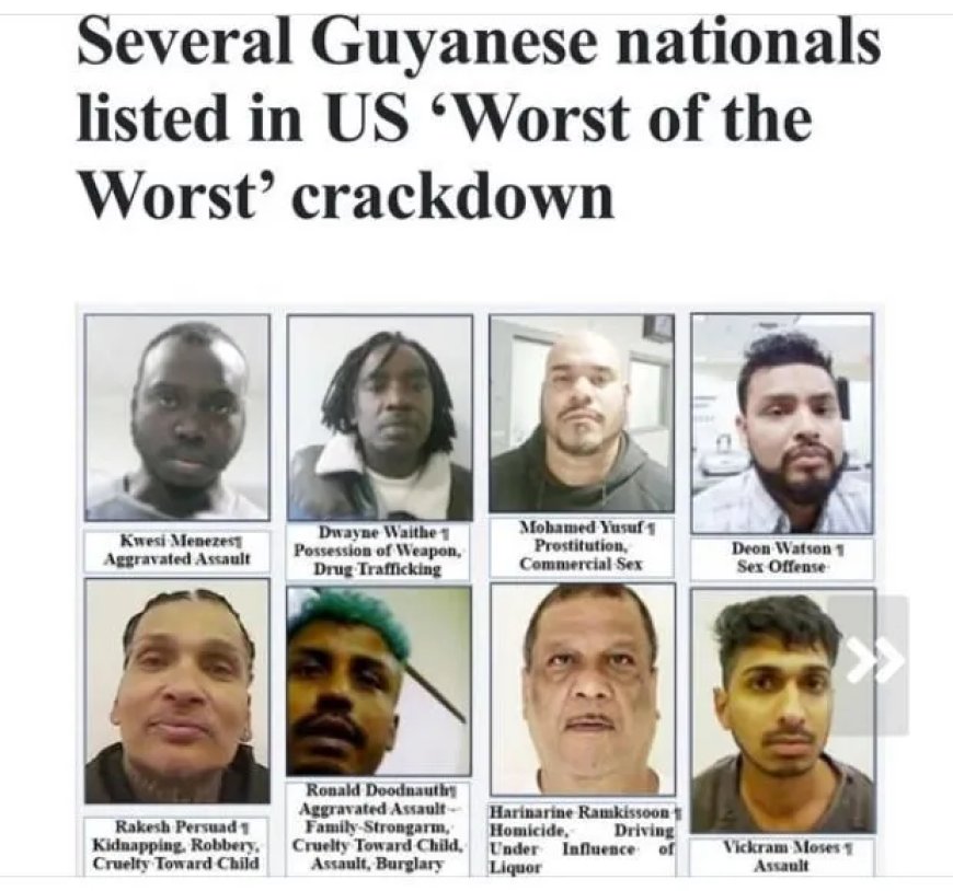 VS start ‘Worst of the Worst’-lijst: ook Guyanese criminelen aangehouden