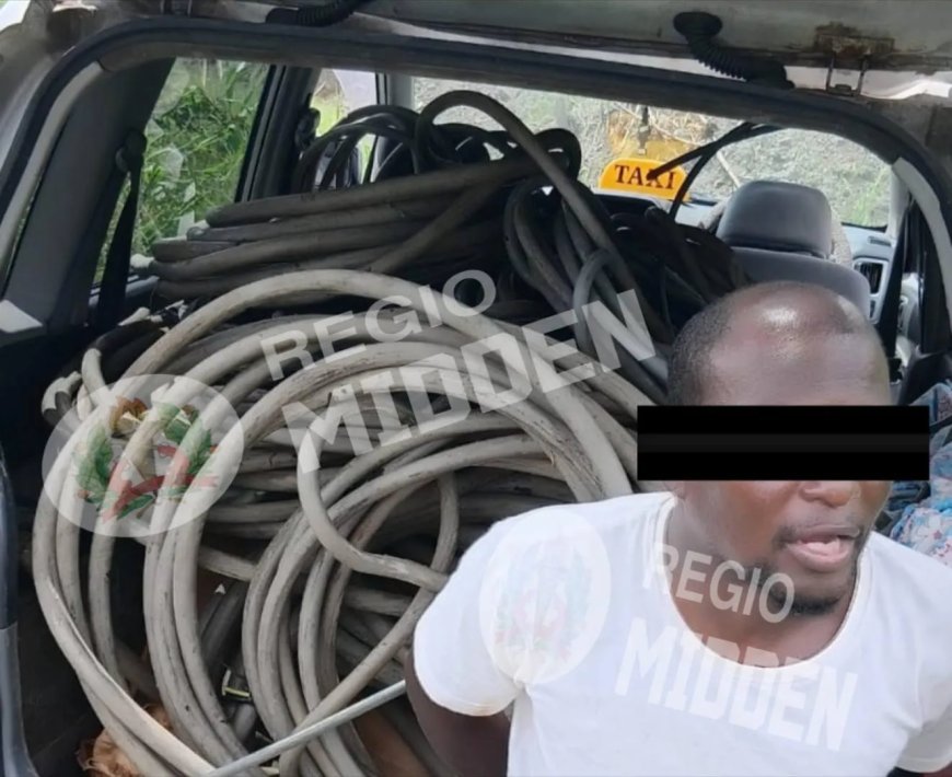 Chauffeur auto opgepakt met grote hoeveelheid elektriciteitskabels in laadbak – 2 passagiers 