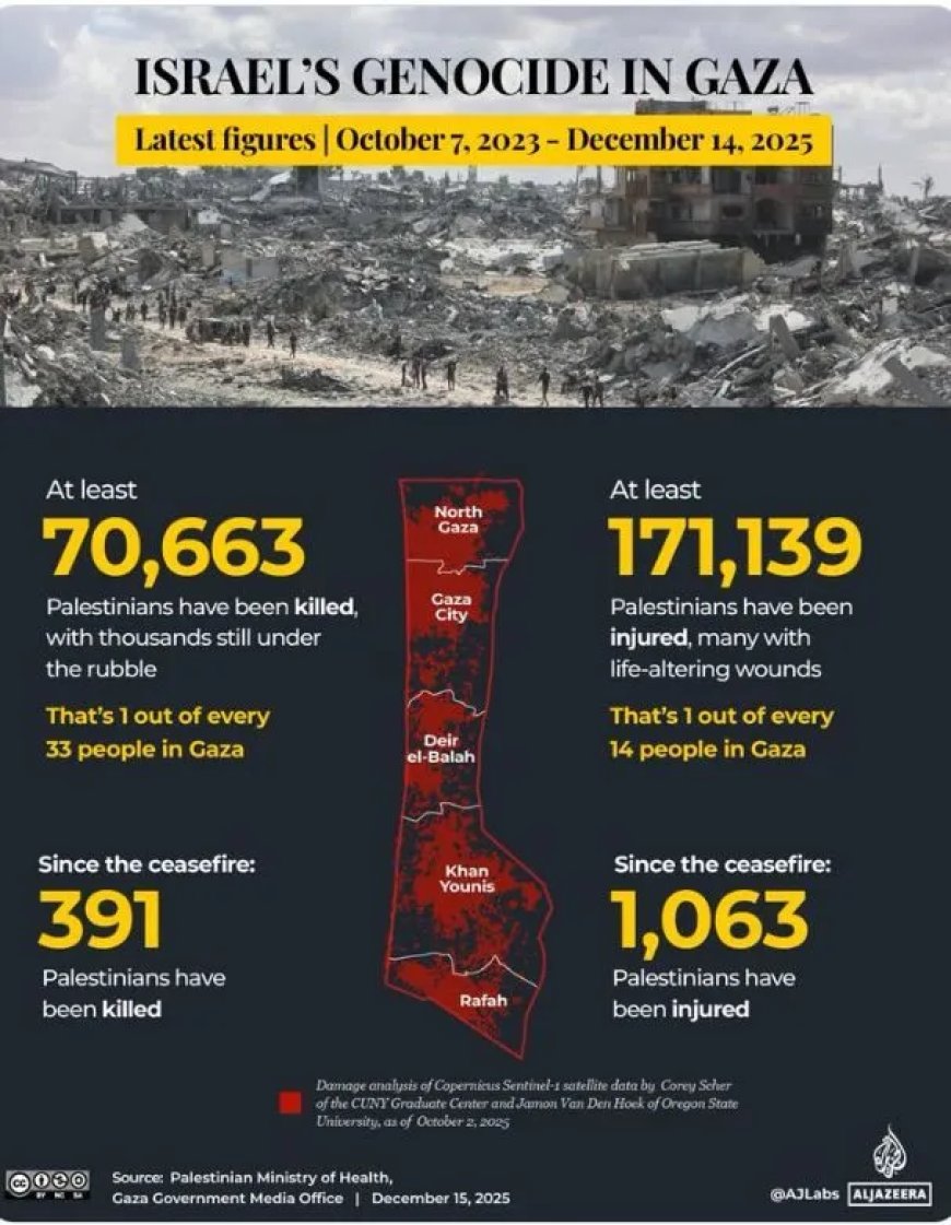 Meer dan 70.000 Palestijnen vermoord sinds begin geweld in Gaza