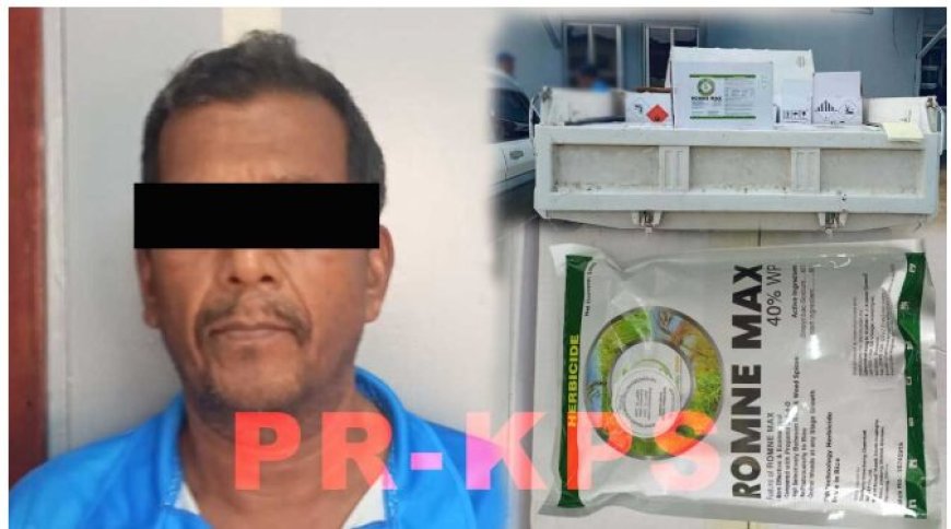 Politie stuit op illegale chemicaliën; eigenaar aangehouden