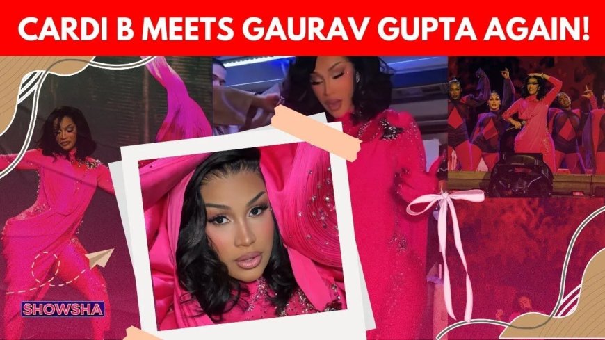 Cardi B schittert in Saoedi-Arabië met Gaurav Gupta Couture