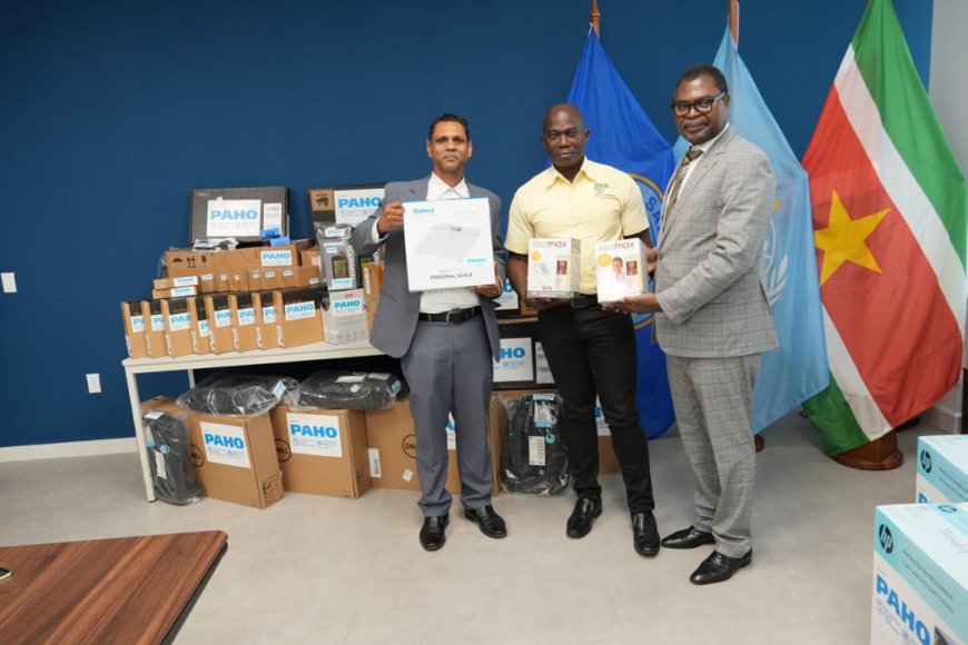 PAHO draagt apparatuur over ter versterking van monitoringsbeleid BOG