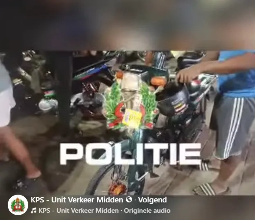 24 bromfietsen en 1 motor van ordeverstoorders op Indira Gandhiweg in beslag genomen