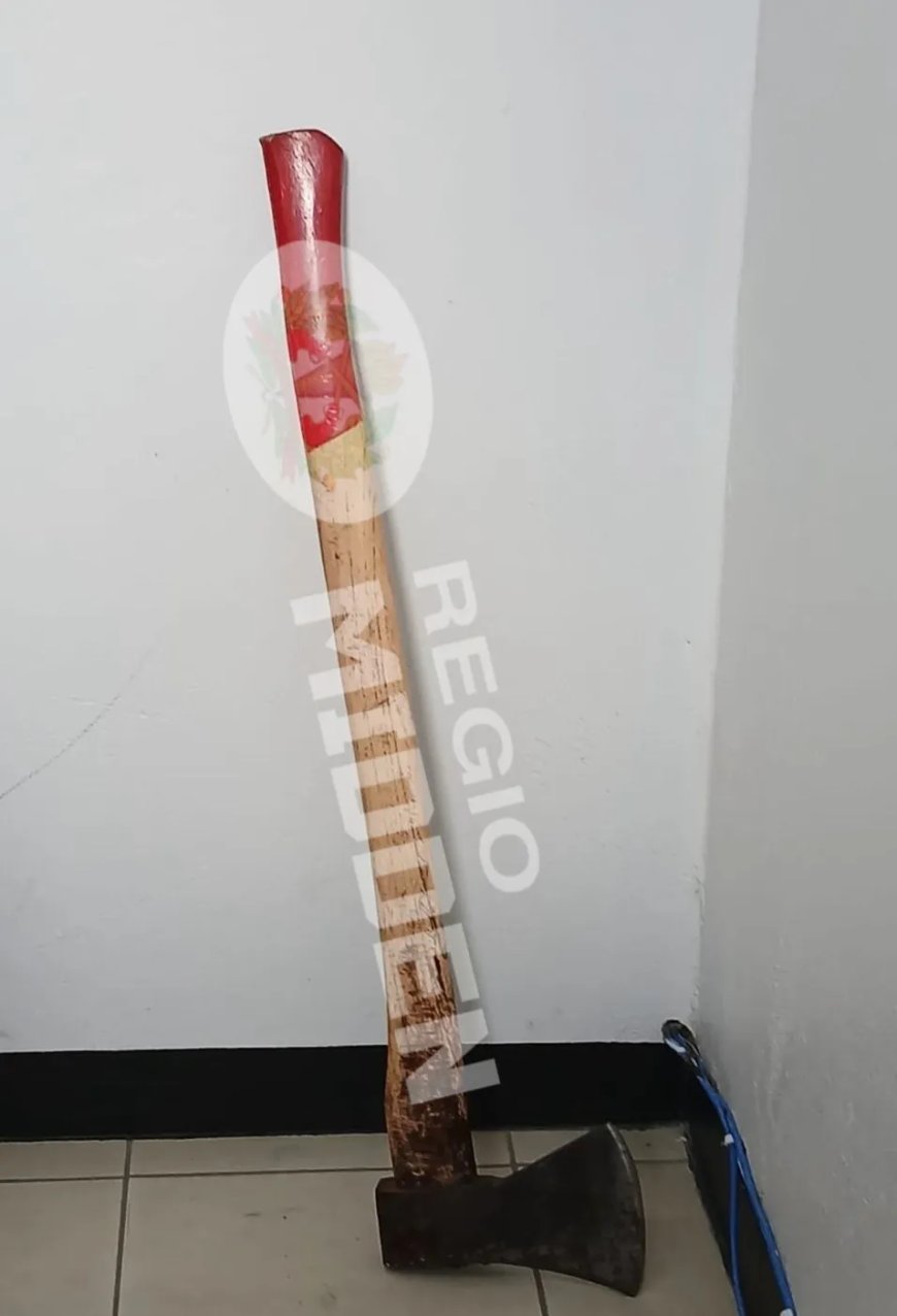 Dronkaard valt echtgenote met bijl aan