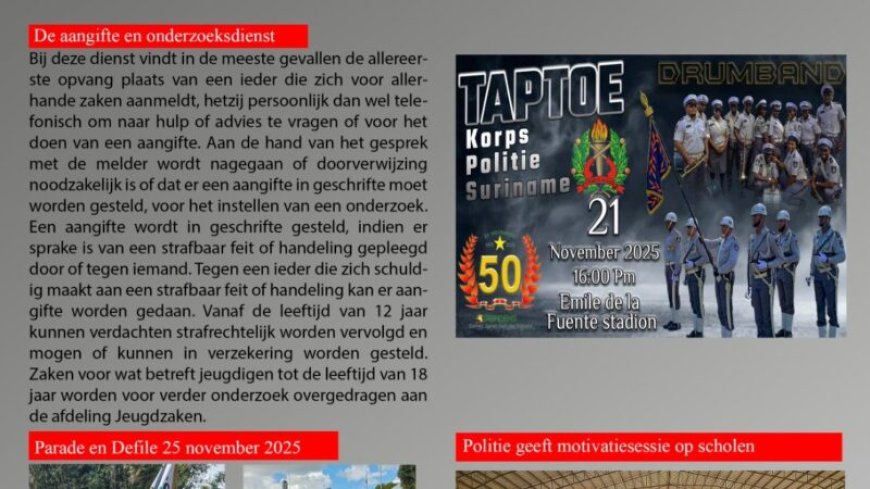 KPS start met eigen informatieblad om politiewerk zichtbaar te maken
