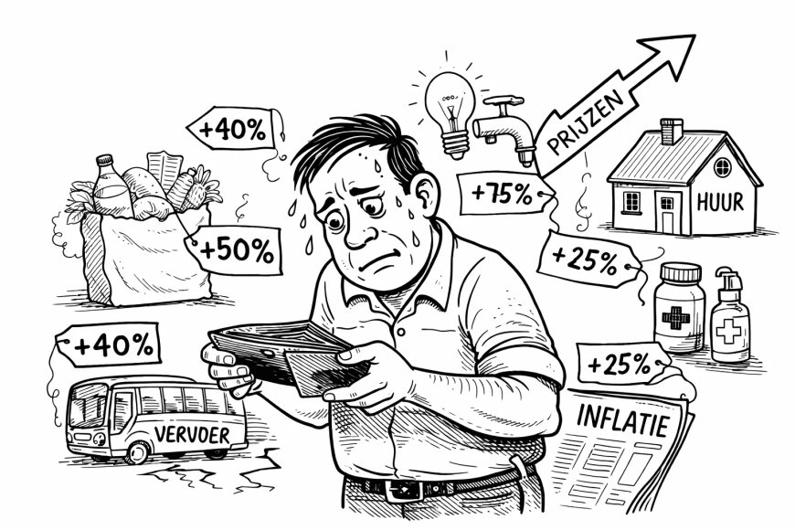 Inflatie op papier, pijn in het dagelijks leven