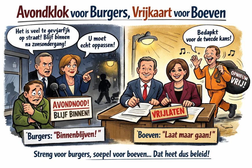 Avondklok voor burgers, vrijkaart voor boeven