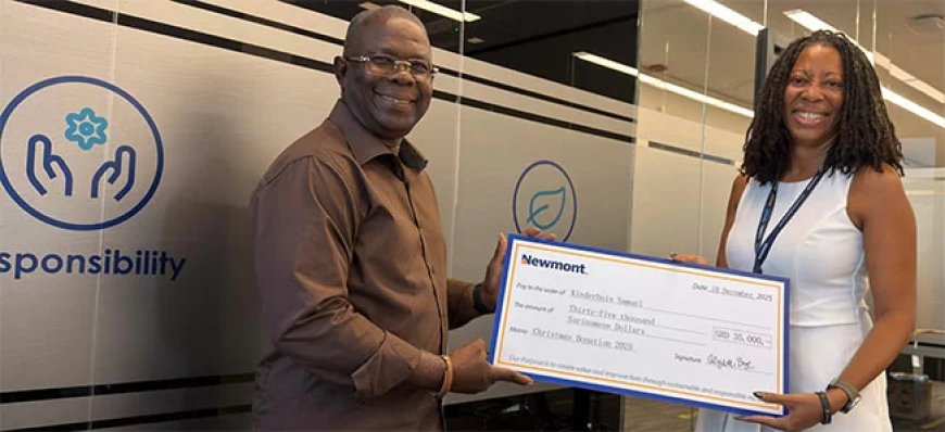 Newmont Suriname ondersteunt 14 kinderhuizen met totaal SRD 490.000