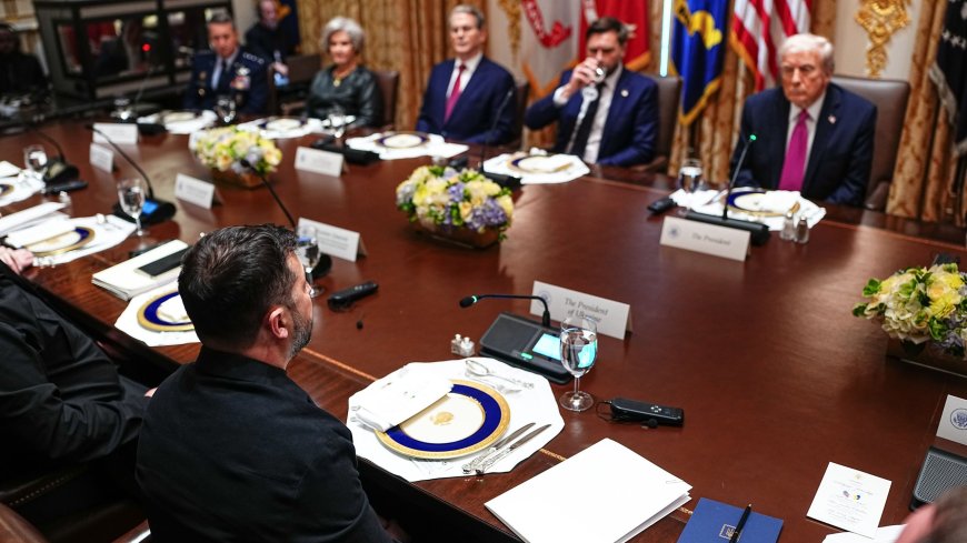 Trump en Zelensky spreken in Mar-a-Lago over einde oorlog Oekraïne