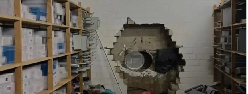 Spectaculaire bankinbraak tijdens kerstperiode