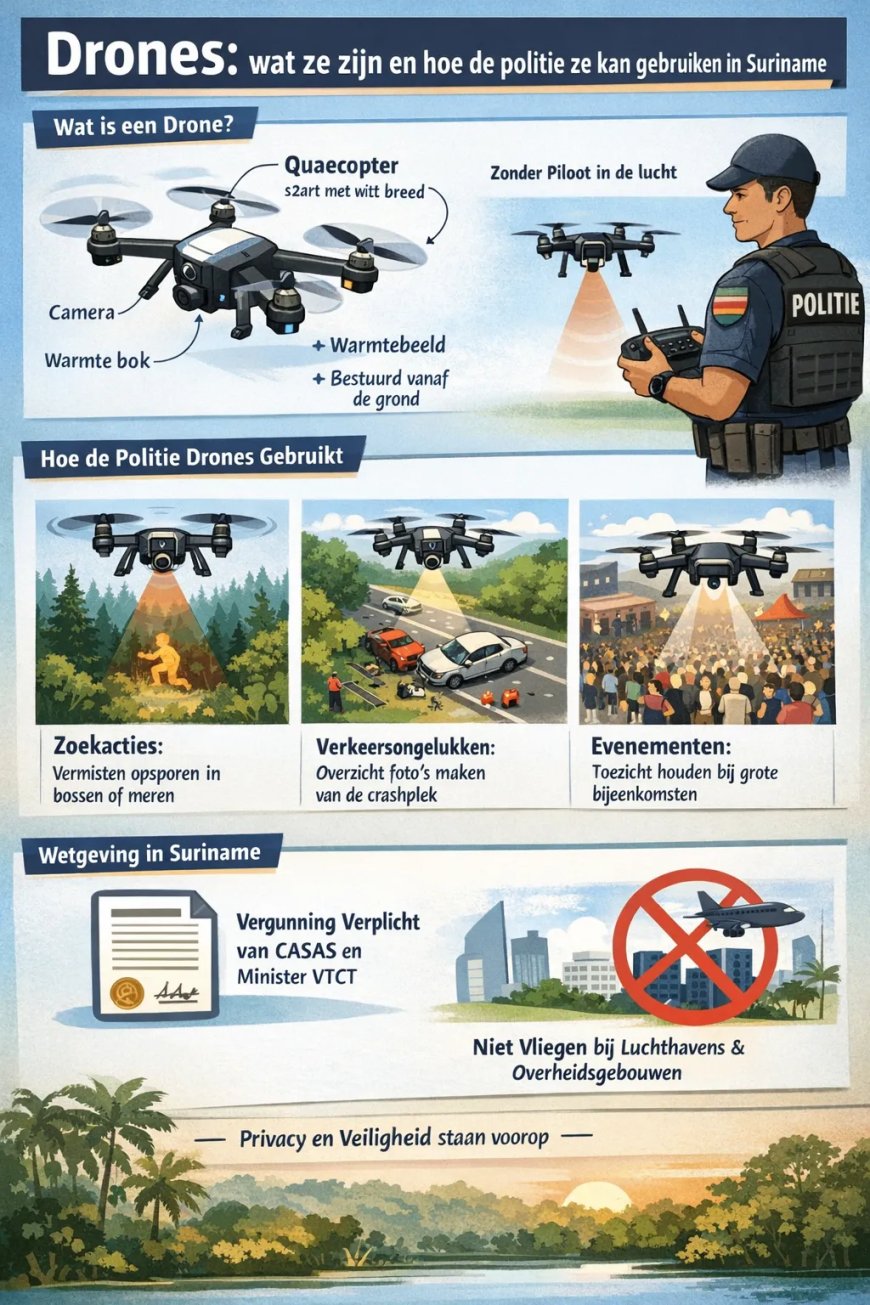 KPS zal drones inzetten voor snelle opsporing en criminaliteitsbestrijding