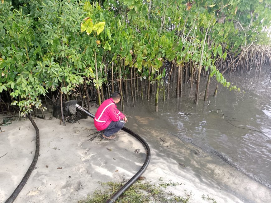 NMA werkt aan beperking schade olielekkage Accaribo